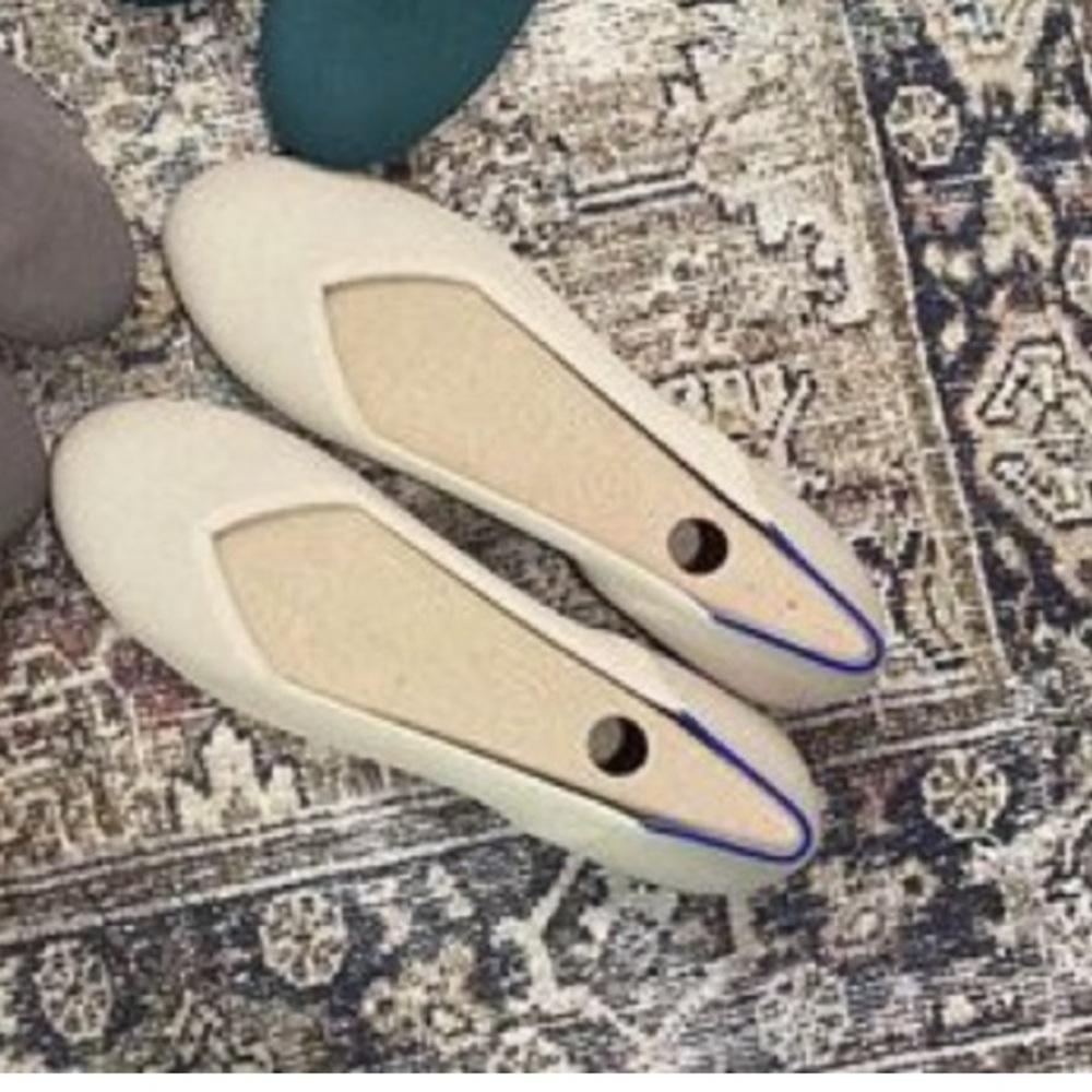 NWOB Rothy’s Knit Round Toe Slip On Flats  Size 10.5
 1/ Ivory ( one pair)